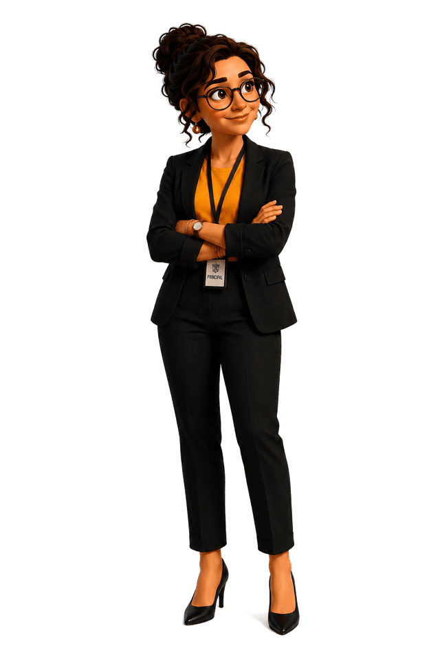 BeyondBell mascot — confident pose