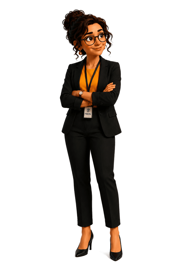 BeyondBell mascot — confident pose